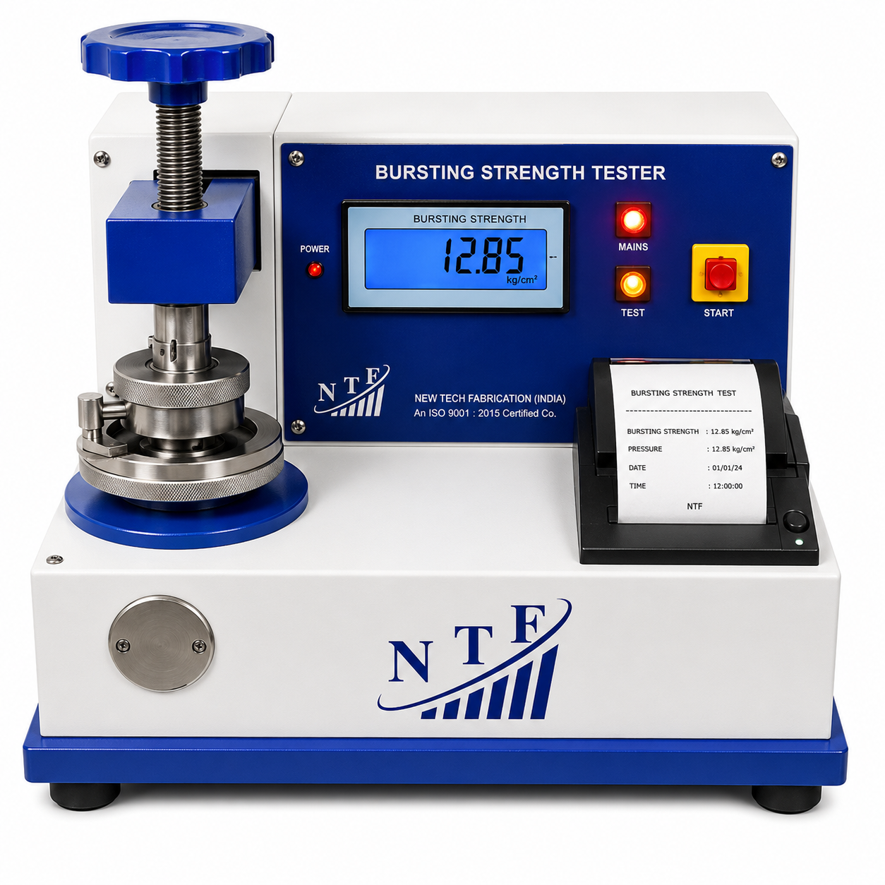 Bursting Strength Tester with Printer – Digital Paper & Packaging Testing Machine